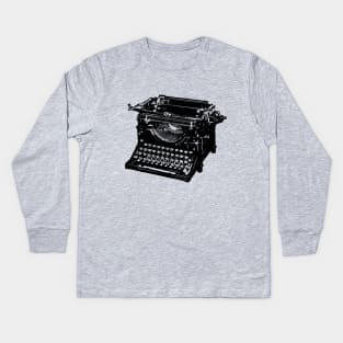 Antique Typewriter Kids Long Sleeve T-Shirt